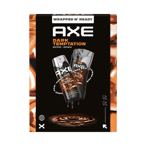 AXE Giftset Dark Temptation Toilettas 250ml + 150ml