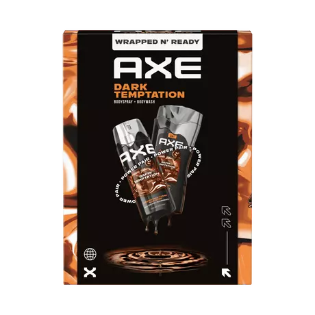 AXE Giftset Dark Temptation Toilettas 250ml + 150ml