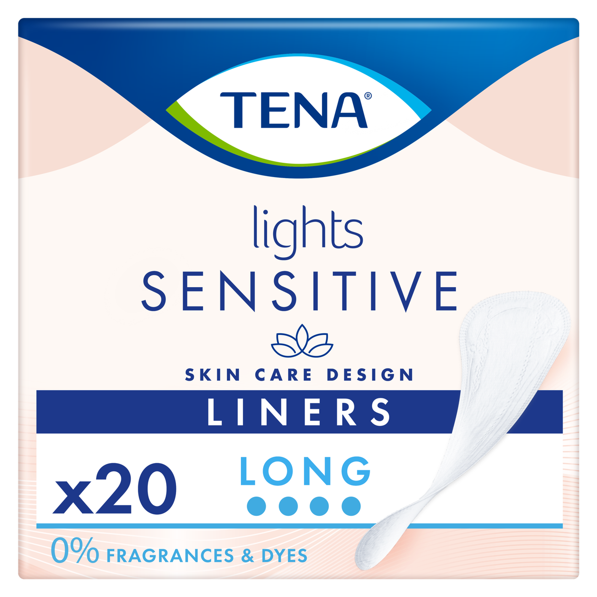 TENA Lights Sensitive Long Incontinentie Inlegkruisjes 20 — 20 stuks