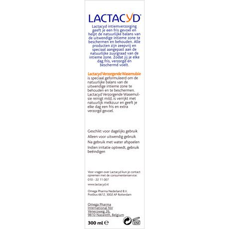 Lactacyd Verzorgende Wasemulsie  Intieme Hygiëne 300 ML
