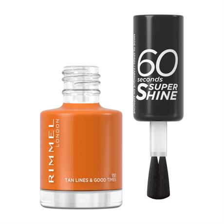 Rimmel London 60 Seconds Supershine Nagellak - Oranje - 151 Tan Lines & Good Times