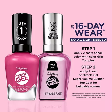 Sally Hansen Miracle Gel Work Hard Play Pink 350 Roze 14.7 ML