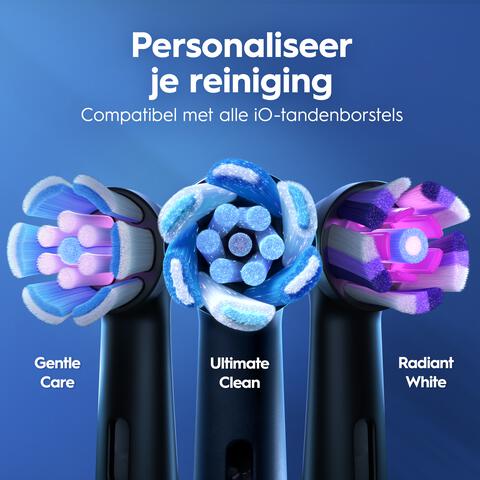 Oral-B iO 3 Zwart & Roze Duo Elektrische Tandenborstels