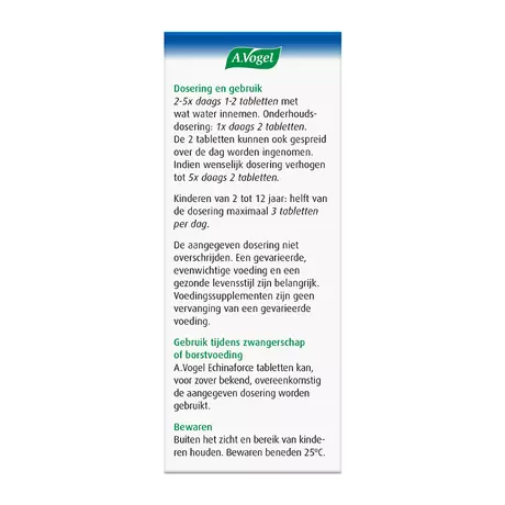 A.Vogel Echinaforce Weerstand1* Tabletten 80 stuks