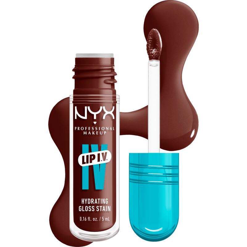 NYX Professional Makeup Lip IV Hydraterende Lipgloss Stain Mocha Me Wet