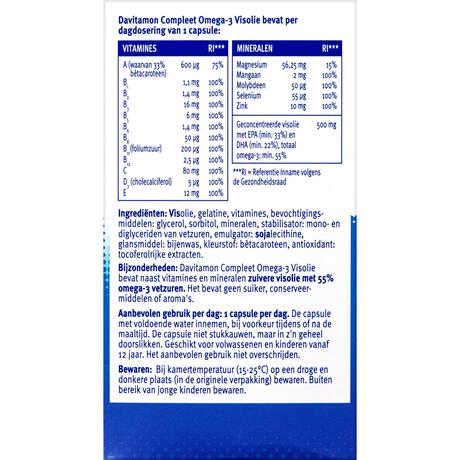Davitamon Compleet Omega-3 Visolie Capsules