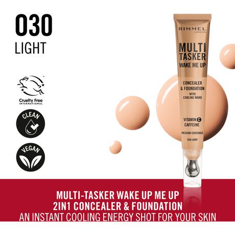 Rimmel Multi-Tasker Wake Me Up Concealer en Foundation 030 Light