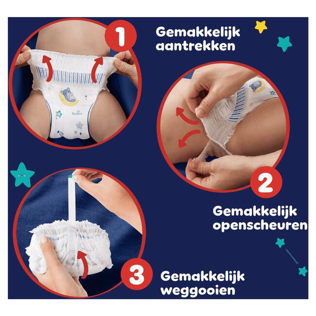 Pampers Baby Dry Night Pants Luierbroekjes Maat 6 13+ KG 30 Stuks