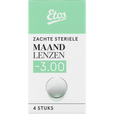 Etos Zachte Maandlenzen -3.00 4 stuks