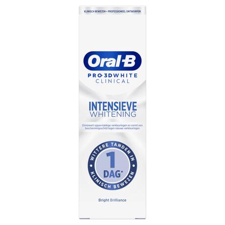 Oral-B Pro 3D White Clinical Intensieve Whitening Bright Brilliance Tandpasta 75 ML