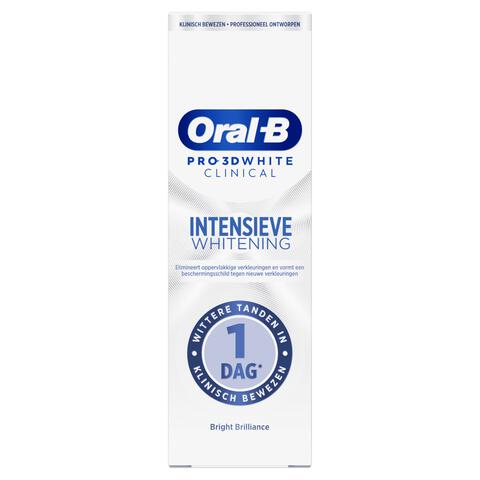 Oral-B Pro 3D White Clinical Intensieve Whitening Bright Brilliance Tandpasta 75 ML