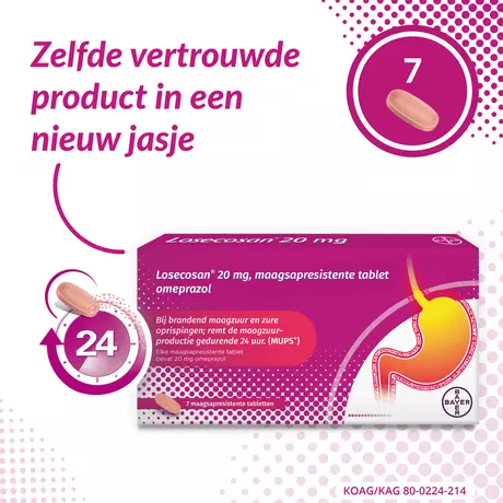 Losecosan Maagzuur Tabletten 7 stuks