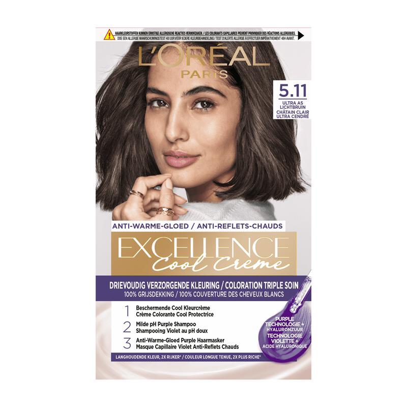 L'Oréal Paris Excellence Cool Creams Haarverf 5.11 Ultra Ash Lichtbruin