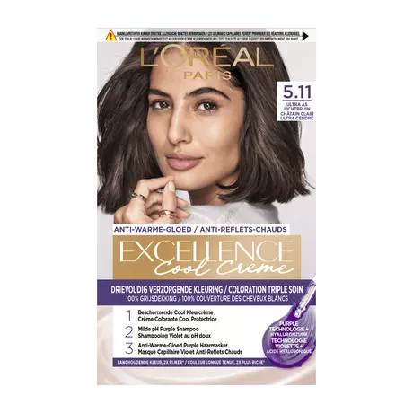 L'Oréal Paris Excellence Cool Creams Haarverf 5.11 Ultra Ash Lichtbruin