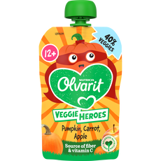 Olvarit Knijpfruit Pompoen Wortel Appel 12+ Maanden 100 gram