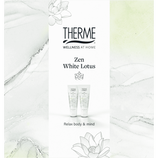 Therme Zen White Lotus Shower Satin & Hand Balm set
