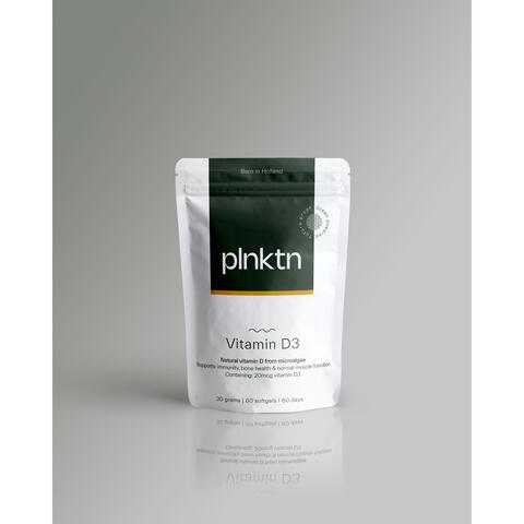 Plnktn Algenolie Vitamine D3 60 stuks