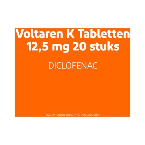 Voltaren K 12,5 MG Pijnstiller Filmomhulde Tabletten Diclofenac-Kalium 20 stuks