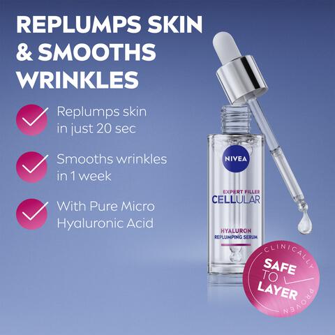 NIVEA Cellular Expert Filler Hyaluron Opvullend Serum 30 ML