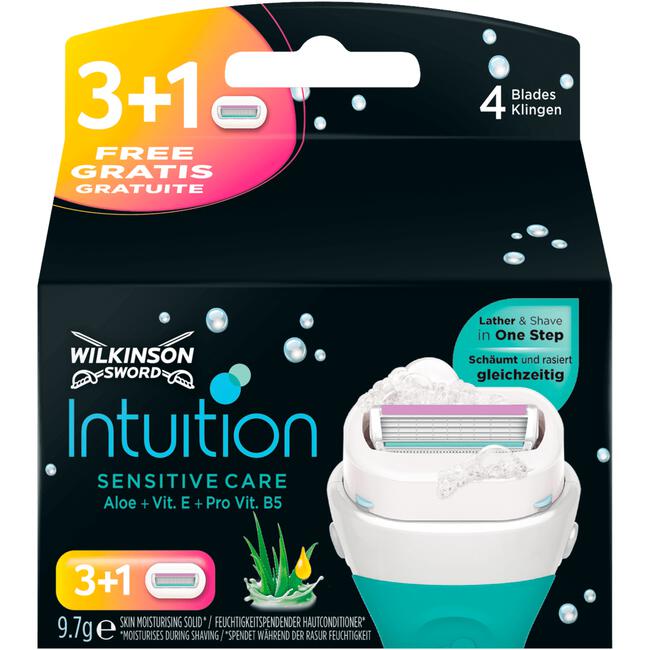 Wilkinson Sword Intuition Sensitive Care Scheermesjes 3+1 gratis