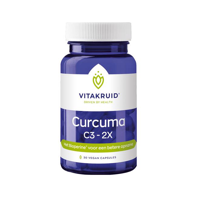 Vitakruid Curcuma C3-2X Vegan Capsules 30 stuks