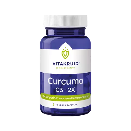 Vitakruid Curcuma C3-2X Vegan Capsules 30 stuks