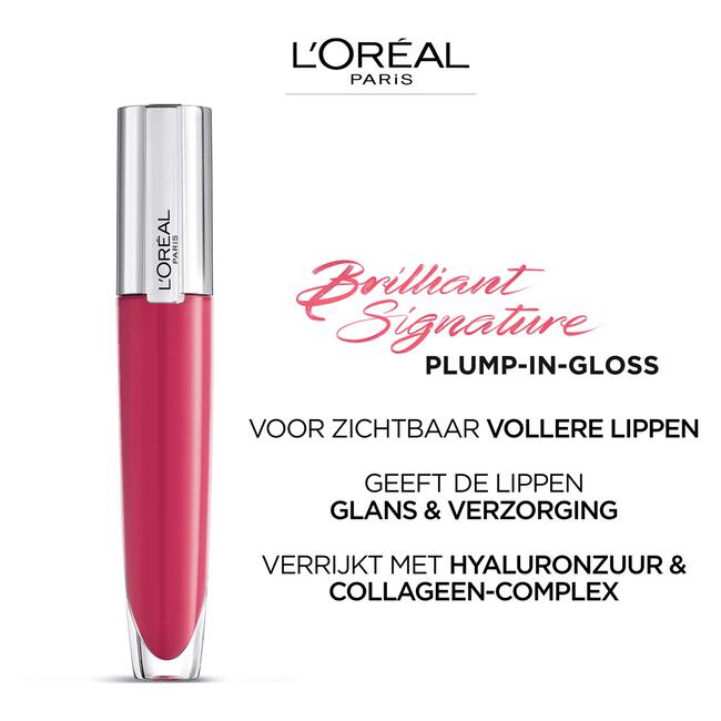 L'Oréal Paris Paradise Balm in Gloss 408 Roze Accentuate Lipgloss 7 ML