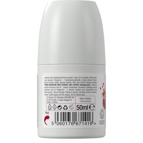 Dr. Organic Pomegranate Deodorant Roller 50 ML