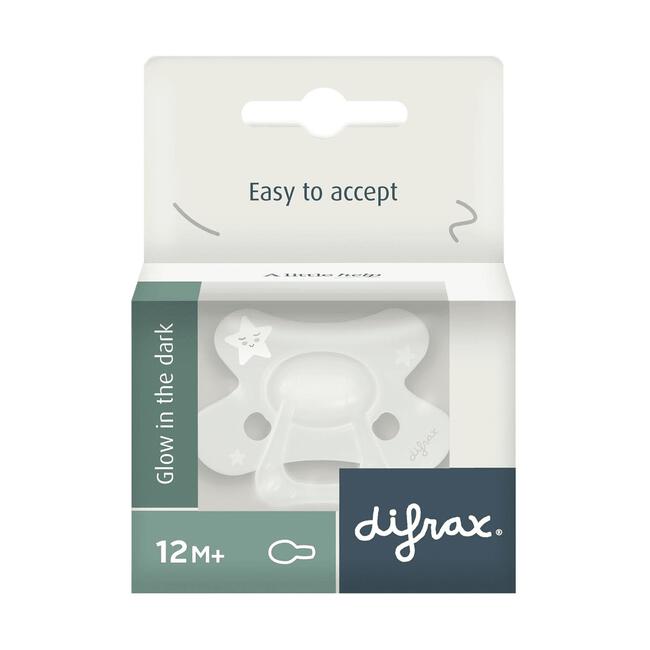 Difrax Fopspeen Natural 12+ Maanden Glow in the dark BPA-vrij
