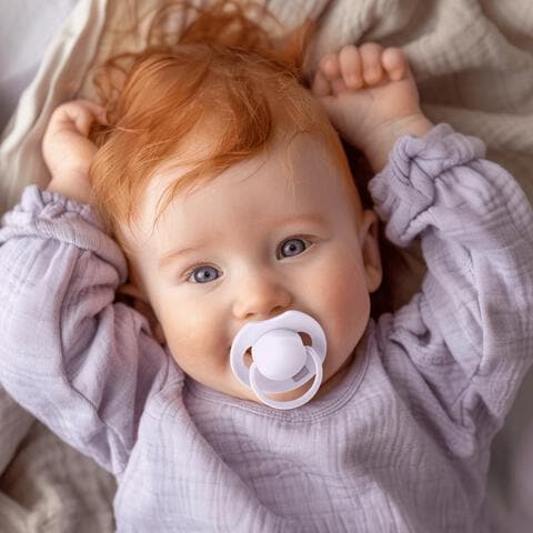 Difrax LOVI Prime Fopspeen Lilac/Violet 0 - 6 maanden