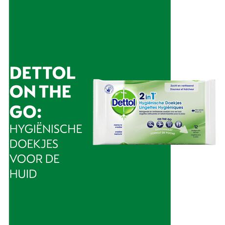 Dettol 2-in-1 Hygienische Doekjes 12 stuks