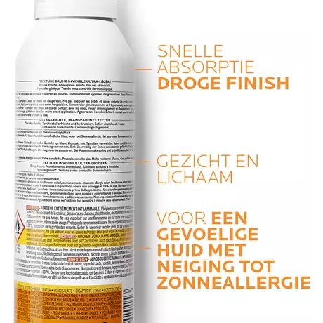 La Roche-Posay Anthelios Lichaamsmist SPF50+ 200 ML