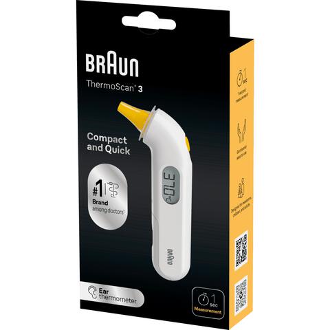 Braun ThermoScan 3 Oorthermometer High Speed IRT3030