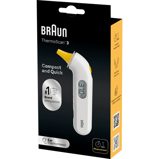 Braun ThermoScan 3 Oorthermometer High Speed IRT3030