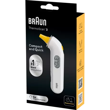 Braun ThermoScan 3 Oorthermometer High Speed IRT3030