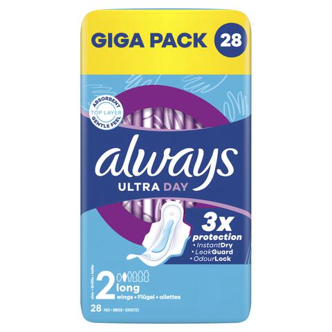 Always Maandverband Ultra Long Wings Giga Pack