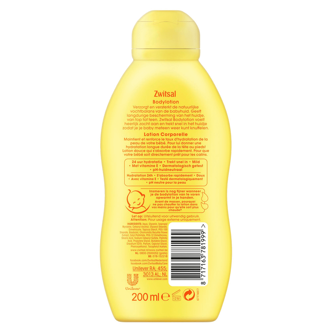 Zwitsal Bodylotion Baby 200 ML 200 ML Etos