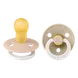 BIBS Glow In The Dark Fopspeen Rond Latex Maat 3 Blush/Vanilla 2 stuks