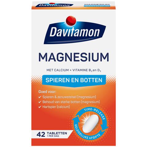 Davitamon Magnesium Met Calcium + Vitamine D Tabletten 42 Stuks