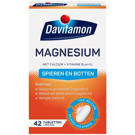 Davitamon Magnesium Calcium + Vitamine B3 D3 Tabletten 42 stuks