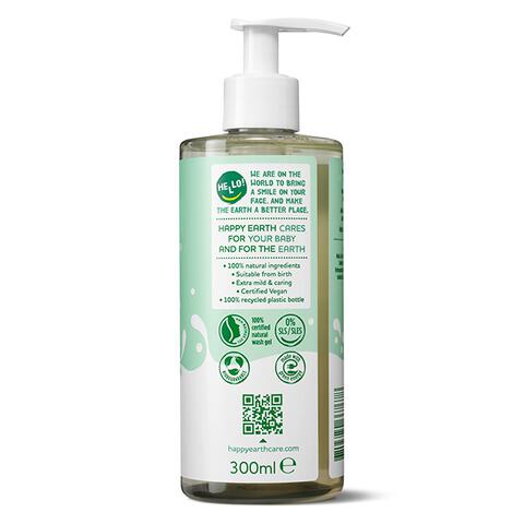 Happy Earth 100% Natuurlijke Baby & Kids Zeepvrije Was & Badgel 300 ML