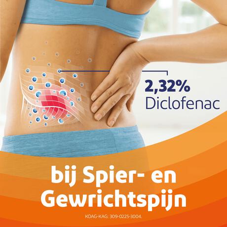 Voltaren Emulgel Extra Sterk 2,32% (diclofenac) 100gr bij Spier- of Gewrichtspijn