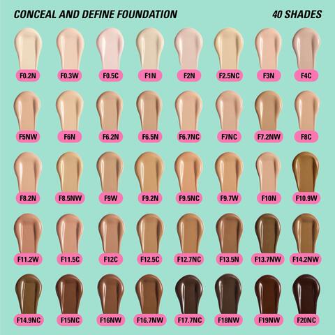 Revolution Conceal & Define Foundation F2Nc