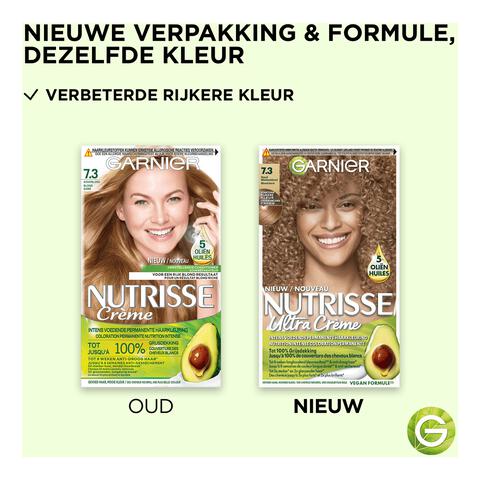 Garnier Nutrisse Crème Permanente Haarverf 7.3 Goudblond