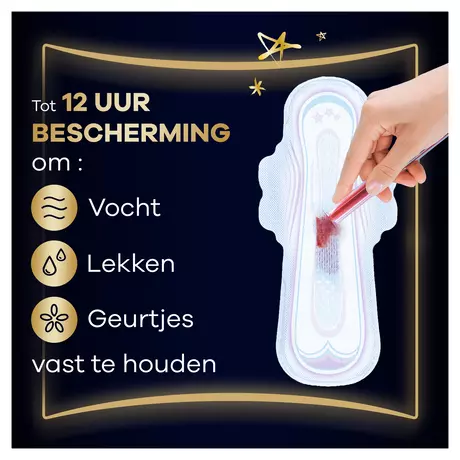 Always Maandverband Ultra Secure Night Extra Wings 8 stuks
