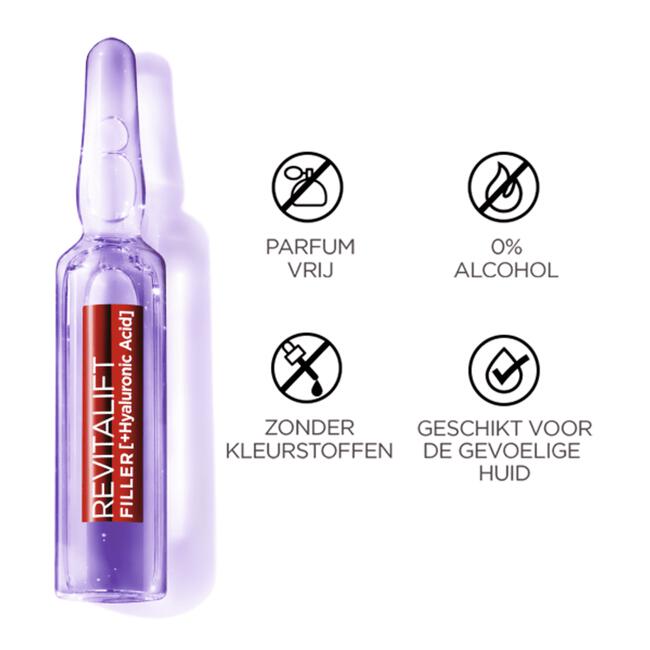 L'Oréal Paris Revitalift Filler Hyaluronzuur Ampullen 7 Daagse Kuur