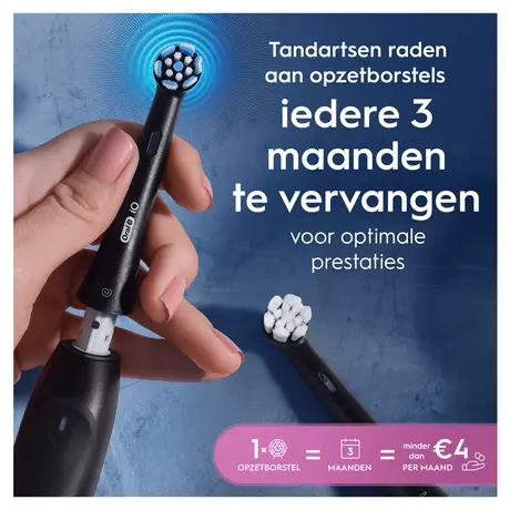 Oral-B iO Gentle Care Opzetborstels Zwart 6 Stuks