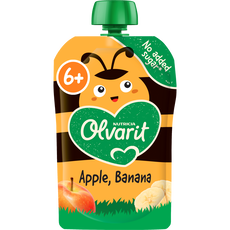 Olvarit Knijpfruit Appel Banaan 6+ Maanden 100 gram