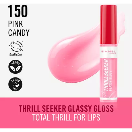 Rimmel London Thrill Seeker Glassy Gloss Lipgloss 150 Pink Candy