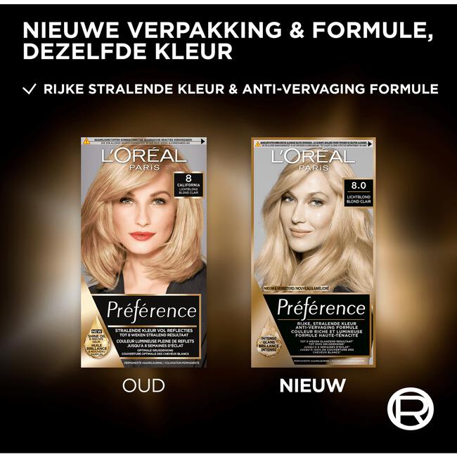 L'Oréal Paris Préférence Permanente Haarverf 8 California